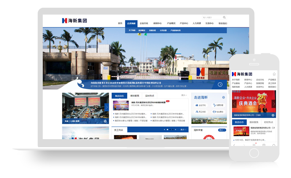 海新集團網(wǎng)站建設(shè)